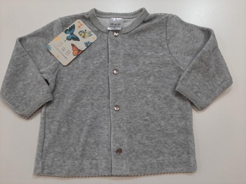 SAQUITO PLUSH LISO GRIS T.9.M