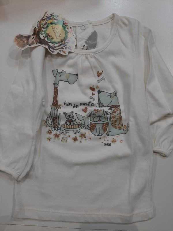 REMERA ML PERRITOS BBA++