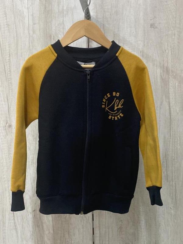 CAMPERA STATE NEGRO MOSTAZA T.02