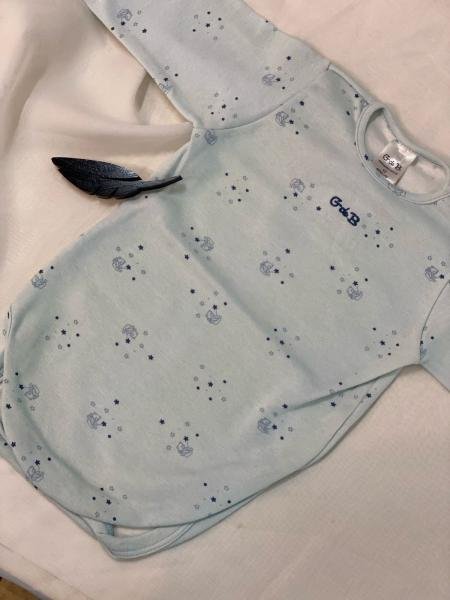 BODY INTERLOCK ESTAMPADO CELESTE T.12M