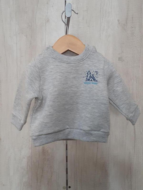 BUZO CLASICO MINI BEBE GRIS CLARO T.03