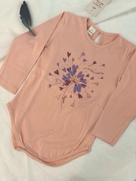 BODY M. LARGAS CLISOC CORAZONES ROSA T.XL