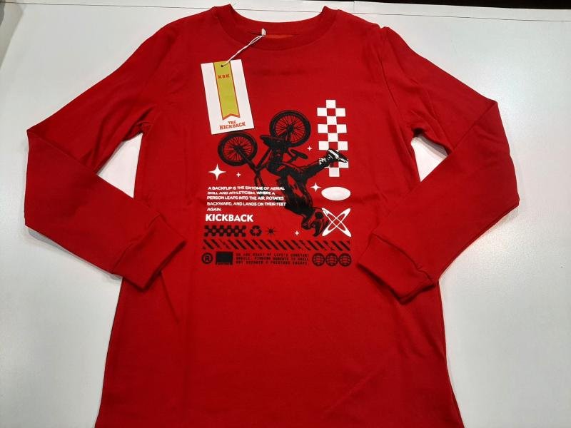 REMERA M/L AGAIN ROJA T.08