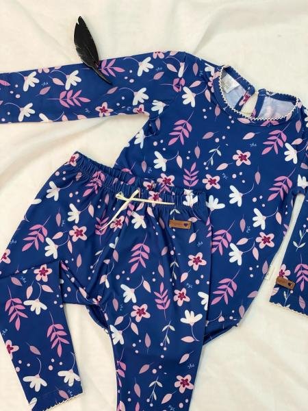 CONJUNTO BODY/LEGGING FRESIA AZUL T.XL