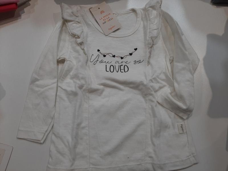 REMERA M/L FLAME VOLADO NENA T.10
