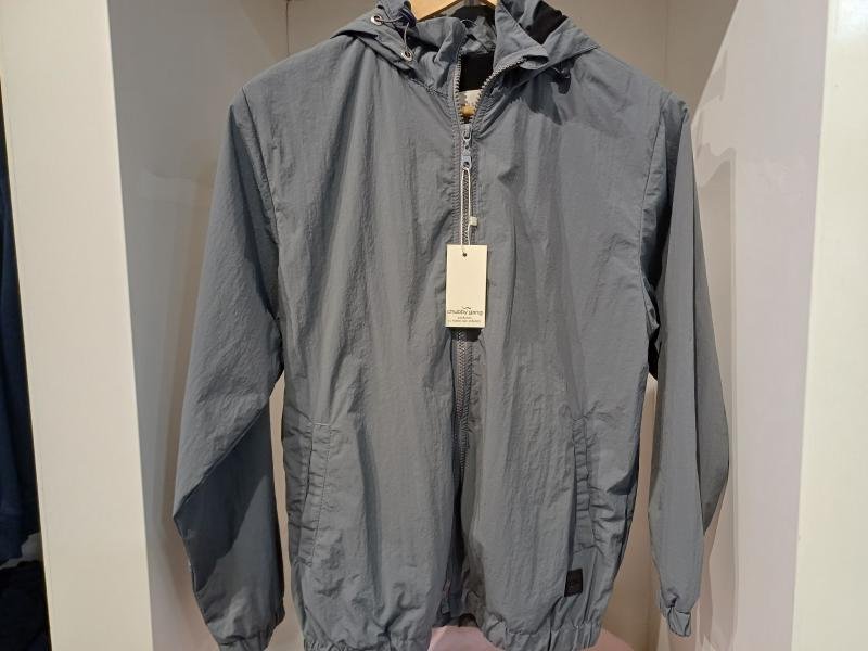 CAMPERA ROMPEVIENTOS TRENCH C/CAPUCHA NENE GRIS OSCURO T.12