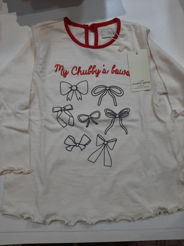 REMERA M/L EVASE ROULOTE COMBINADA MOÑITOS BEBA CRUDO T.2