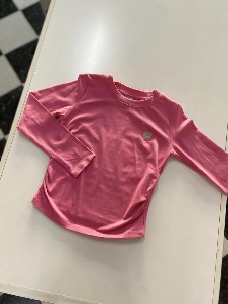 REMERA RUFFLES M/L ROSA T.16