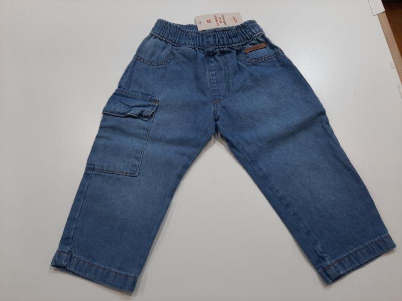 PANTALON DENIM CARGO BEBE T.XL