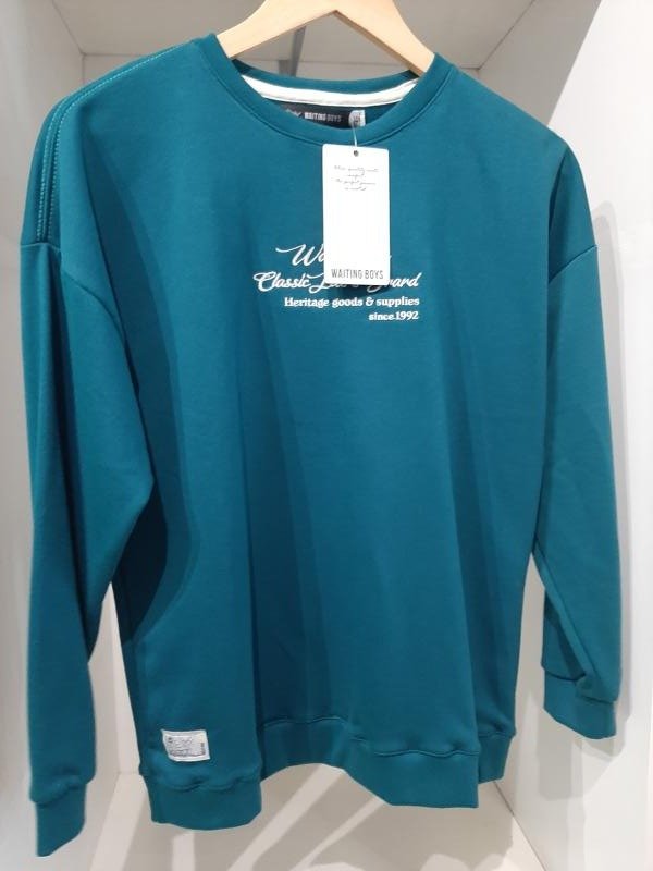 BUZO C RED RUSTICO OVERSIZE T.14 VERDE