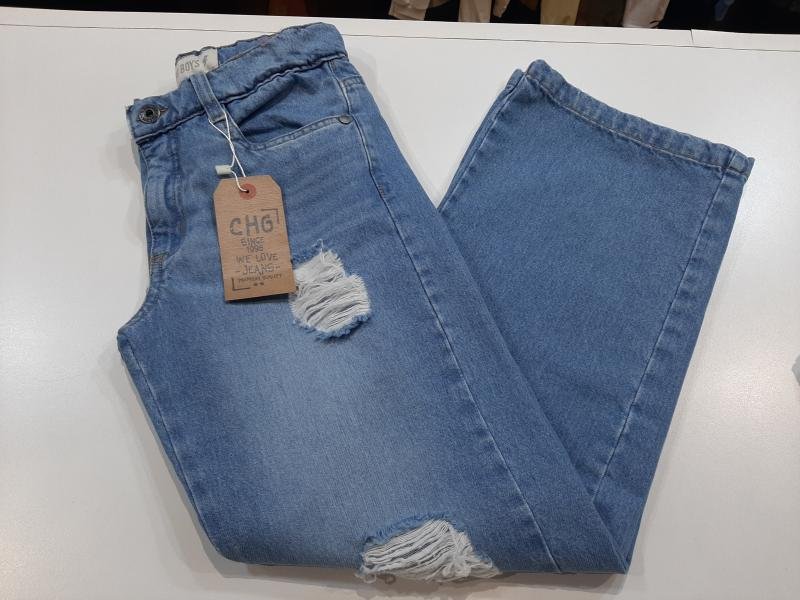PANTALON DENIM RECTO JEAN WIDE T.10