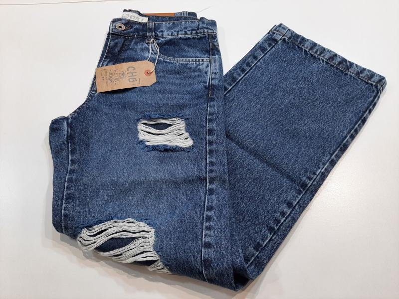 JEAN WIDE CON ROTURAS NENE T.12