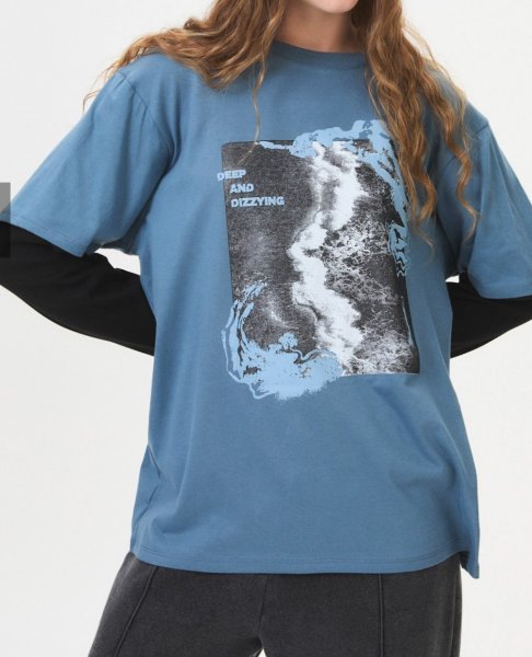 REMERA HOPPER AZUL T.14