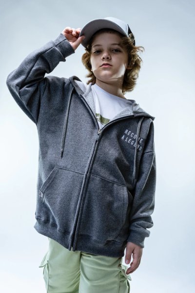 CAMPERA OVER R ESTAMPA ESPALDA BORDADO T.18