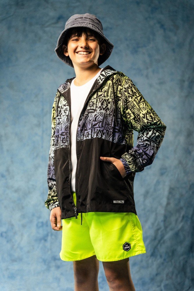 CAMPERA BOMBER SUBLIMADA C RECORTE INT RED T.14